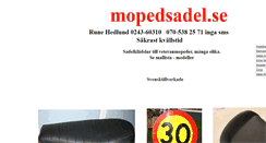 Desktop Screenshot of mopedsadel.se