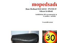 Tablet Screenshot of mopedsadel.se